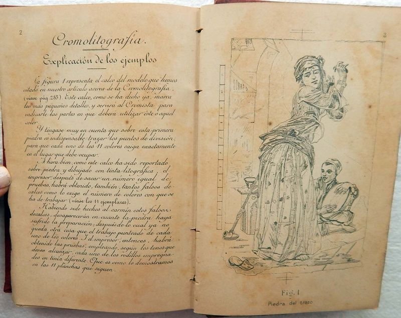 Libro antiguo de arte litográfico, Tratado Completo Del Arte Litográfico - imagen 7
