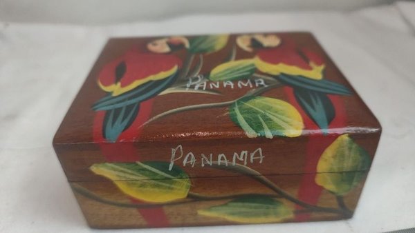 Caja en madera con pintura artesanal de Panamá - imagen 3