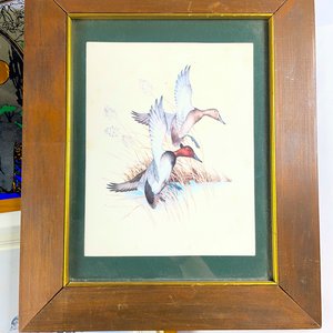 Lote de 4 Cuadros con Motivos de Aves y Figura Femenina - imagen 3