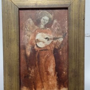 Lote siguiente: Ángel enmarcado