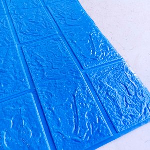 48 Placas Decorativas Autoadhesivas 70x77 cm Color Azul - imagen 2