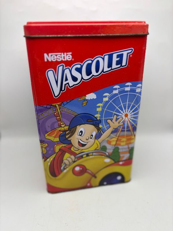 Lata Coleccionable Nestlé Vascolet con Dibujos Infantiles