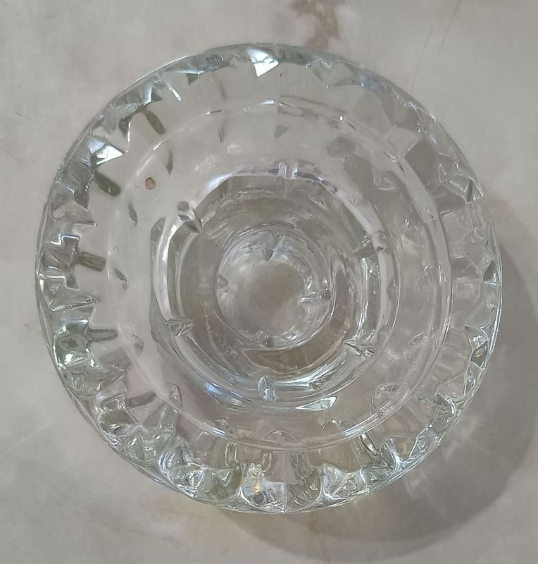 Candelabro de vidrio Vintage Pasari - imagen 3