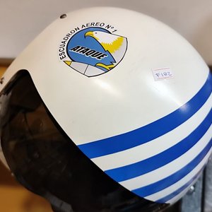 Casco de Piloto GENTEX HGU26/P Fuerza Aérea Uruguaya con Insignia y Doble Visor - imagen 4