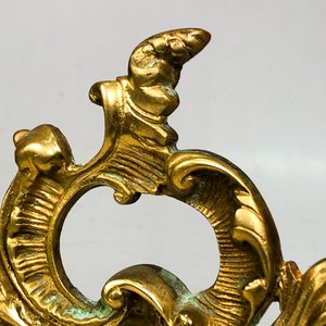 Espejo de Sobremesa Barroco en Bronce Dorado - imagen 3