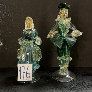 Par de Bailarinas de Vidrio Soplado, 25 cm - imagen 3