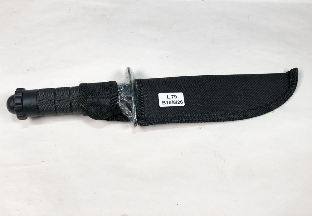 Bastón Retráctil de Metal con Mango Negro y Estuche