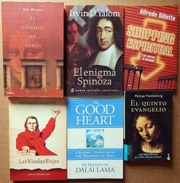 Lote de 6 Libros: El Código Da Vinci, El Enigma Espinoza y más - imagen 1