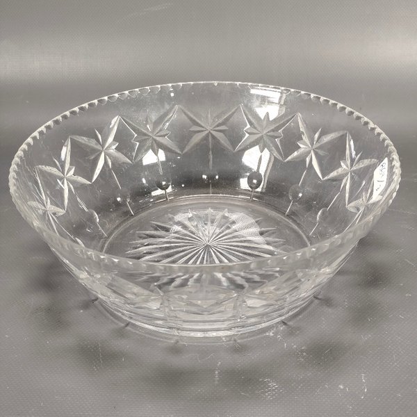 Centro de Mesa de Cristal Hialino con Diseños Tallados - imagen 1
