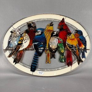 Lote anterior: Cuadro Oval de Vidrio con Diseño de Aves Estilo Vitral