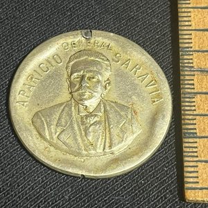 Lote siguiente: Medalla Homenaje General Aparicio Saravia - Héroe de Florida 1905