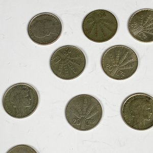 Veinte Monedas Uruguayas de Plata "Chanchitas" 20 Centésimos - imagen 3