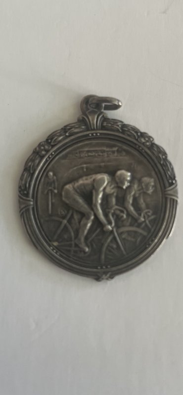 Medalla de Plata Campeonato Municipal de Velocidad 1935 - 2do Puesto - imagen 1