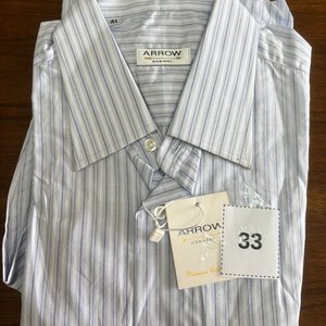 Camisa Rayada Talle 41 Arrow Nueva en Empaque - imagen 1