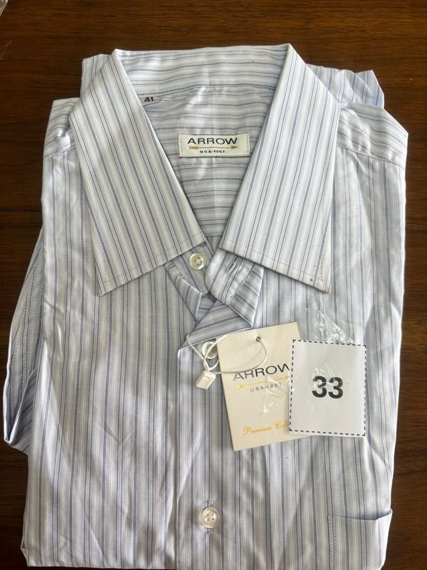 Camisa Rayada Talle 41 Arrow Nueva en Empaque