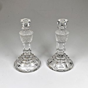 Lote anterior: Par de Candeleros de Cristal Tallado, Altura 18 cm