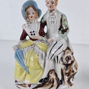Trío de Figuras Decorativas en Porcelana Japonesa - imagen 4
