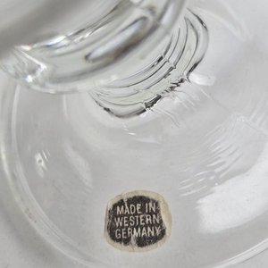 Lote de Copas y Vasos de Cristal Tallado y Dorado - imagen 5