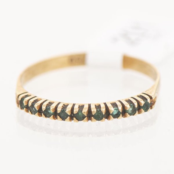 Medio Sin Fin de Oro 18k con Esmeraldas - imagen 1