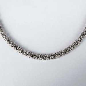 Cadena de Plata 925 Estilo Bizantino - 52 cm - imagen 1