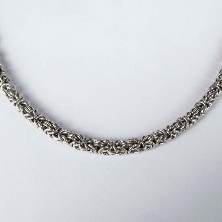 Cadena de Plata 925 Estilo Bizantino - 52 cm