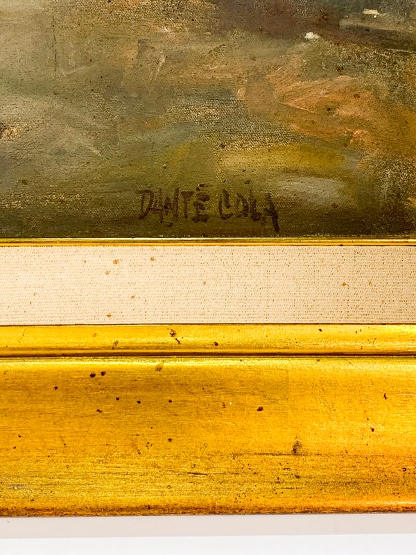 Pintura al óleo de calle y edificios en Ciudad Vieja - imagen 2
