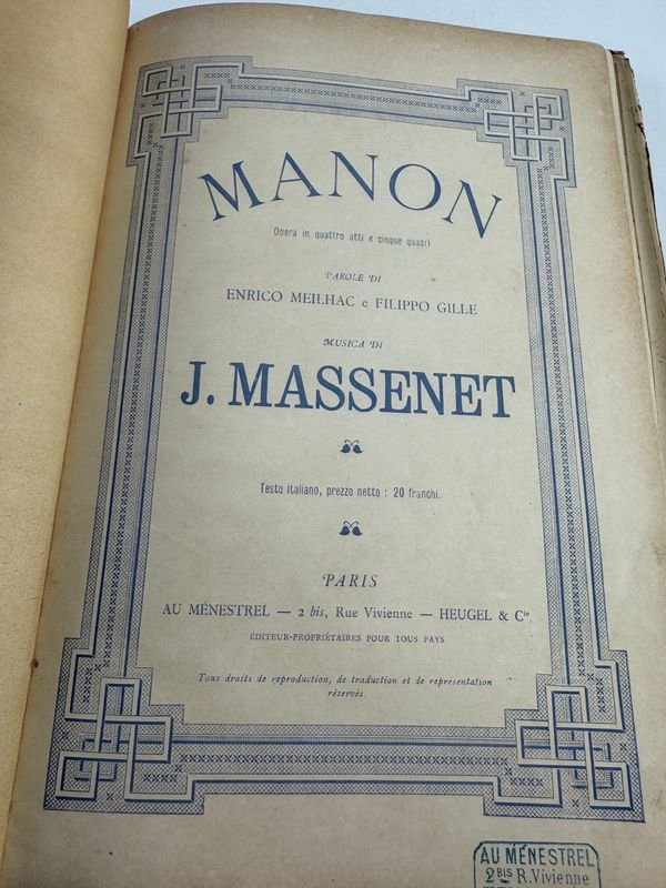 Manon - música de Jules Massenet, libreto de Henri Meilhac y Philippe Gille - imagen 2