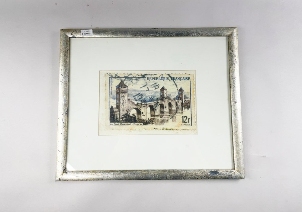 Lote siguiente: Cuadro sello postal francés en marco