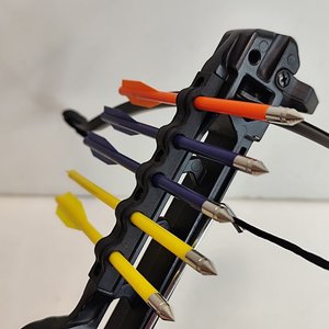 Ballesta de Mano Negra con 5 Dardos de Colores - imagen 5