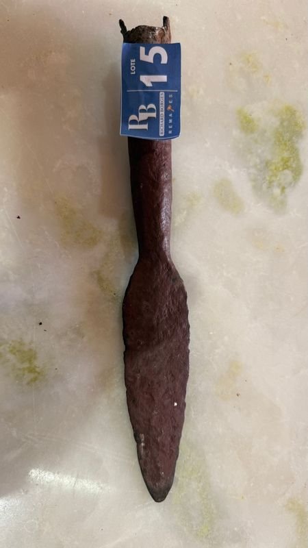Punta Lanza Antigua de Madera - imagen 3
