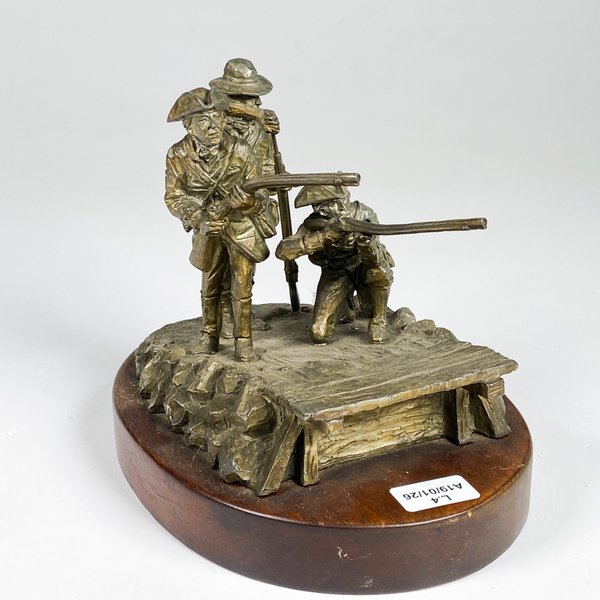 Bronce firmado con concorde bridge, medidas 14 x 19 cm - imagen 3