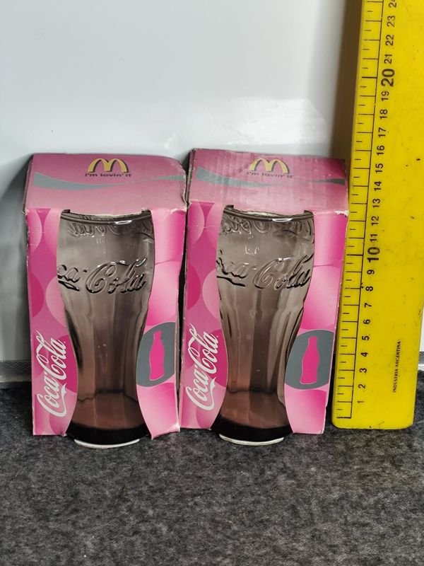 Dos Vasos Coca-Cola "I'm Lovin' It" Nuevos en Caja Original