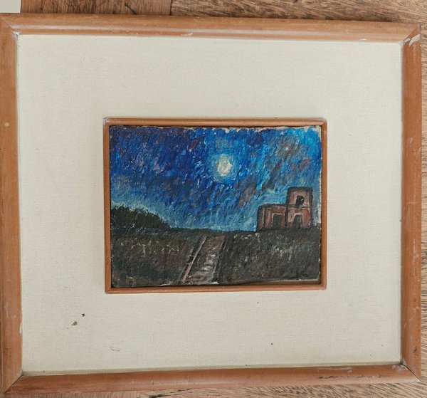 Cuadro "Noche de Luna" de Juan Storm, 17 x 13 cm - imagen 1