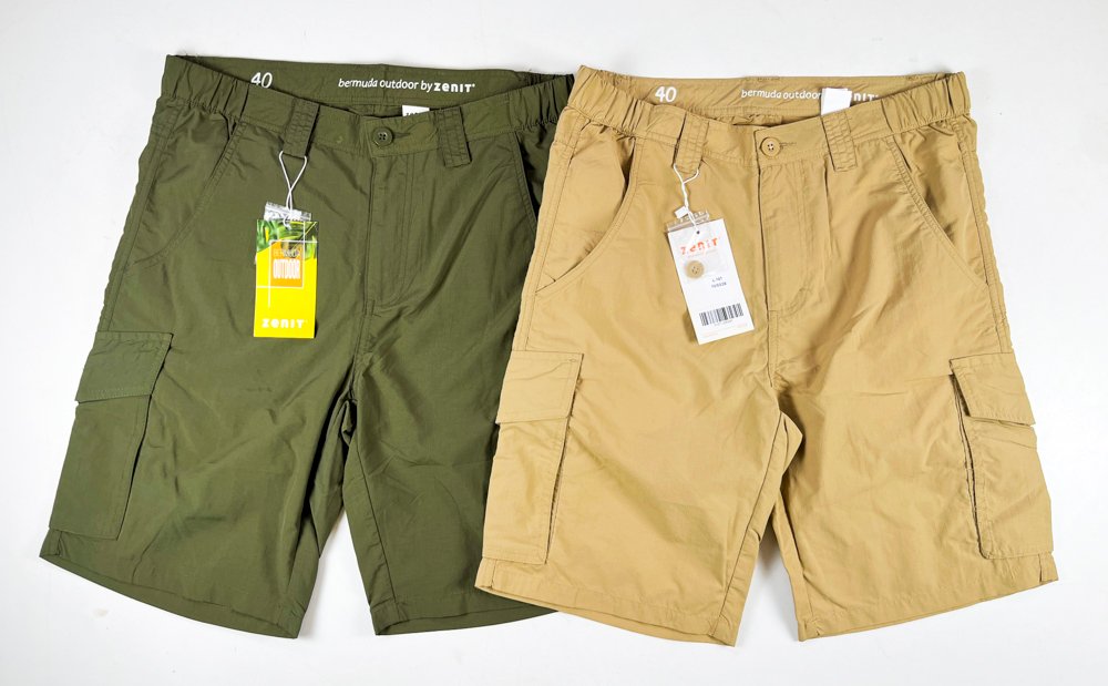 Lote siguiente: Dos Bermudas Zenit en venta - Color Beige y Oliva