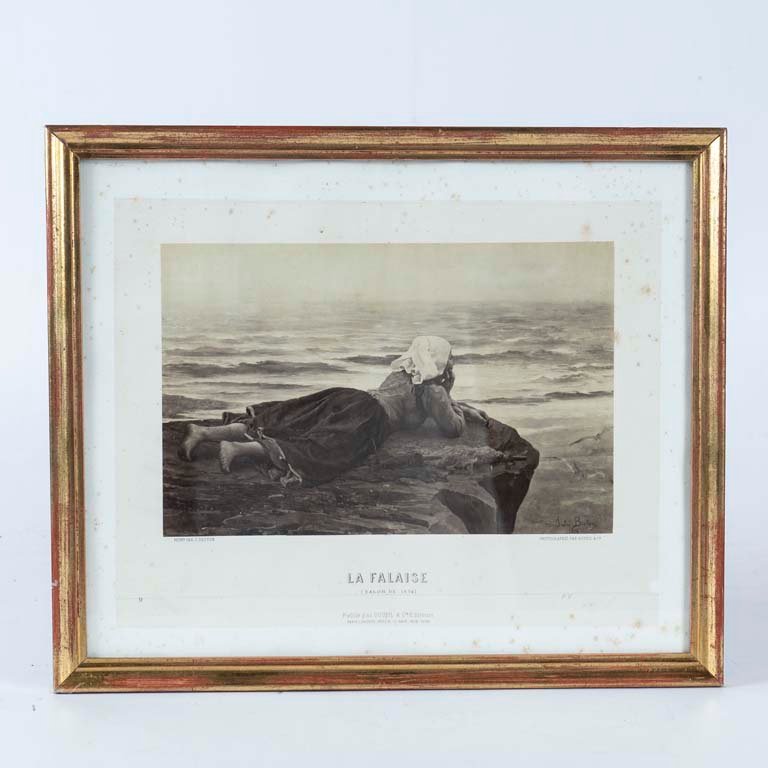 Lote anterior: Lámina - fotografía "La Falaise" firmada Jules Breton 1874