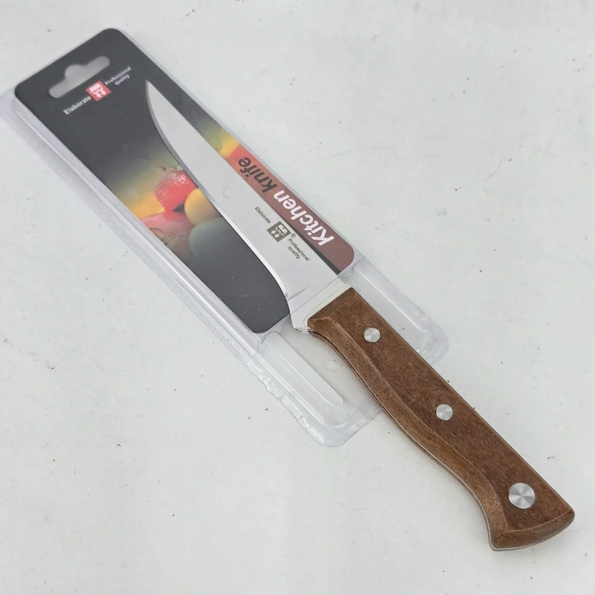 Cuchillo de Cocina Profesional con Mango de Madera