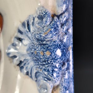 Fuente Octogonal Loza Italiana "Gliarrosti" Sellada - Buen Estado - imagen 4
