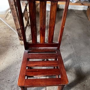 3 Sillas de Madera Estilo Rústico - imagen 2