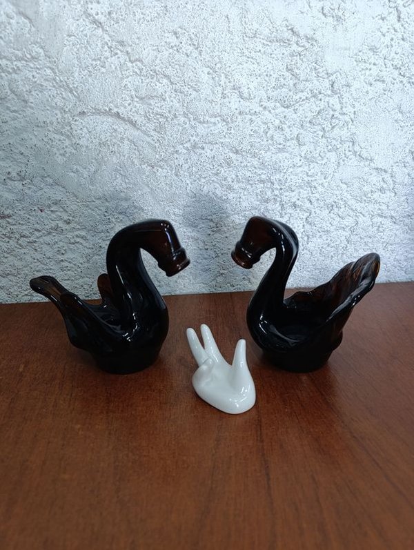 Cisnes de vidrio en excelente condición - imagen 1