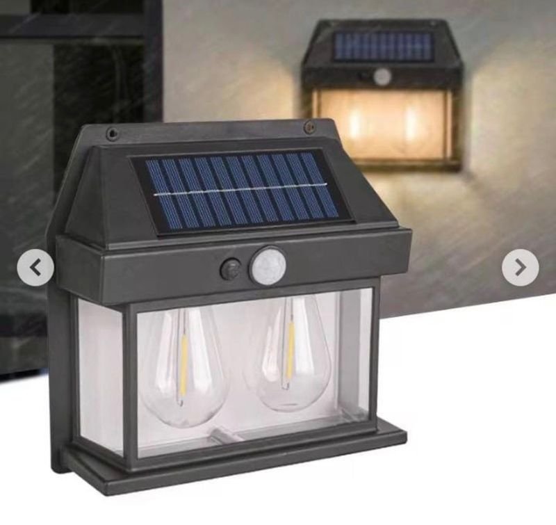 Foco LED solar con dos bombillas para exterior - excelente calidad - imagen 3