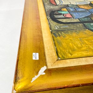 Cuadro al óleo sobre tela firmado por Ribeiro, 63x48 cm - imagen 6