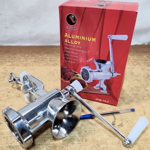 Picadora de Carne Manual N°10 de Aluminio, Nueva en Caja - imagen 3