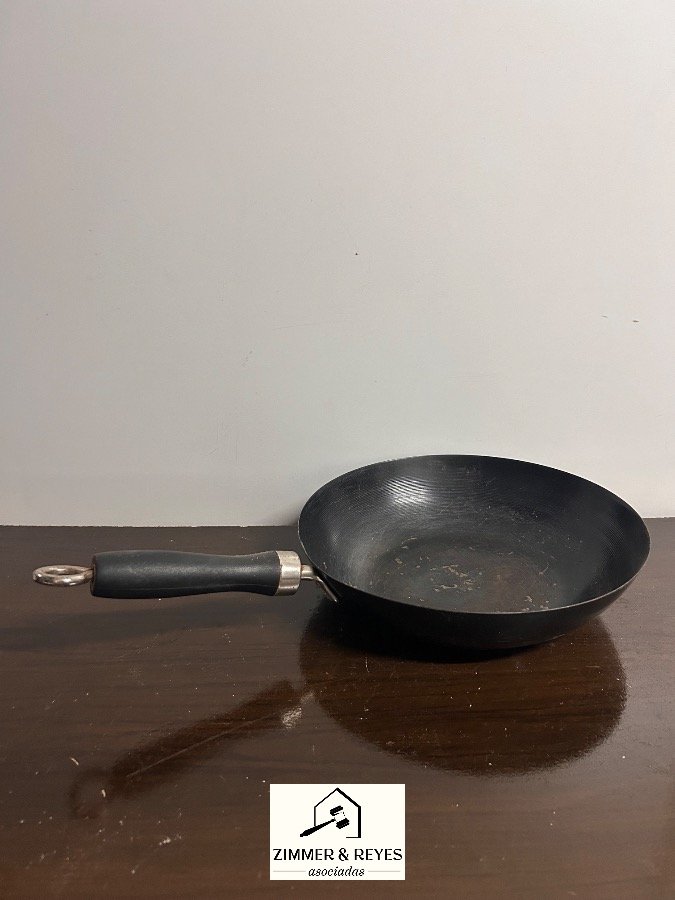 Sartén Wok Negra con Mango