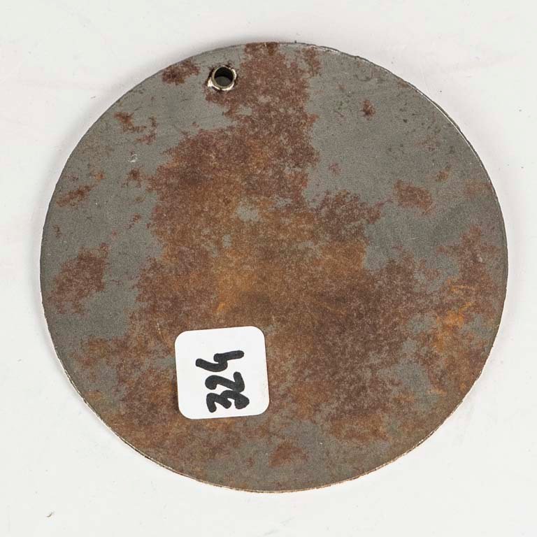 Escudo de Peñarol de chapa esmaltada - Medidas: diámetro 10cm - imagen 2