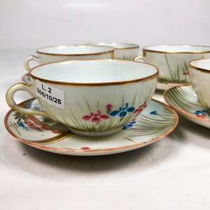 Juego de Tazas y Platos de Porcelana Japonesa - 9 Piezas - imagen 3