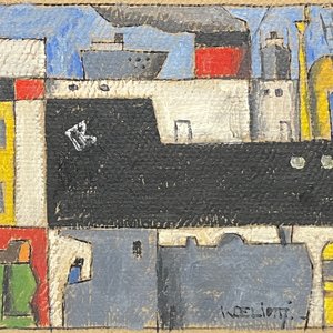 Lote anterior: Walter Deliotti "Paisaje de ciudad y puerto" Óleo sobre cartón