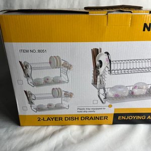 Escurridor de Platos de Acero Inoxidable de 2 Niveles - imagen 4