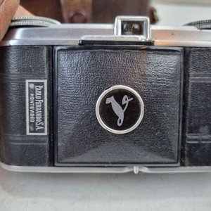Set De Fotografía Antigua: Cámara Pablo Ferrando, Fotómetro Weston Y Caja De Negativos - imagen 5