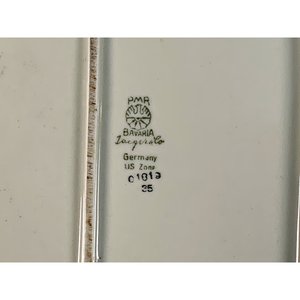 Juego de 3 Fuentes Ovales de Porcelana Bavaria Beige con Flores - imagen 5