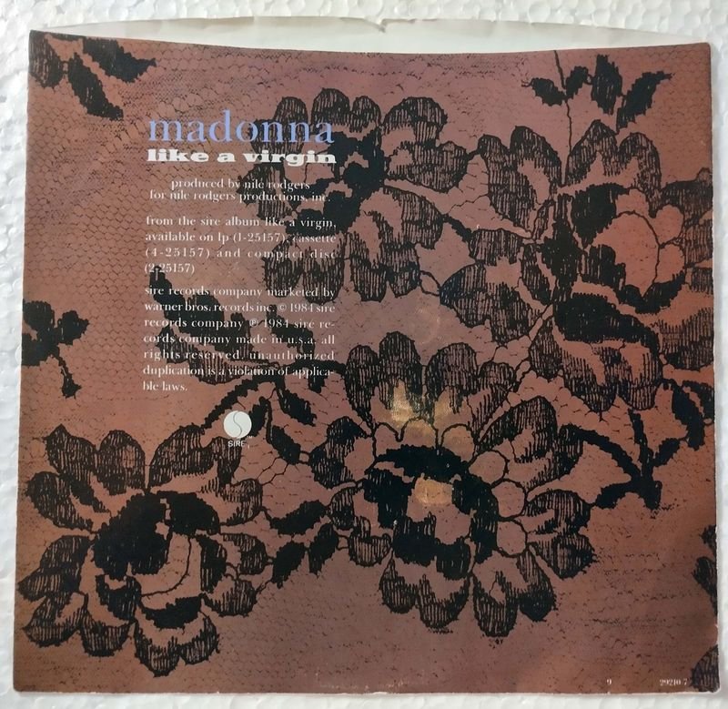 Vinilo de Madonna - Like a Virgin y Stay - imagen 2